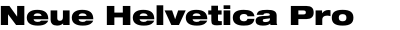 Neue Helvetica Pro 93 Extended Black